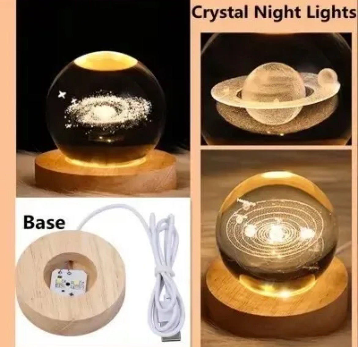 Moon Crystal Lamp